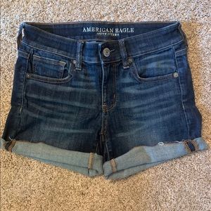 NWOT AE Distressed High Waisted Shorts